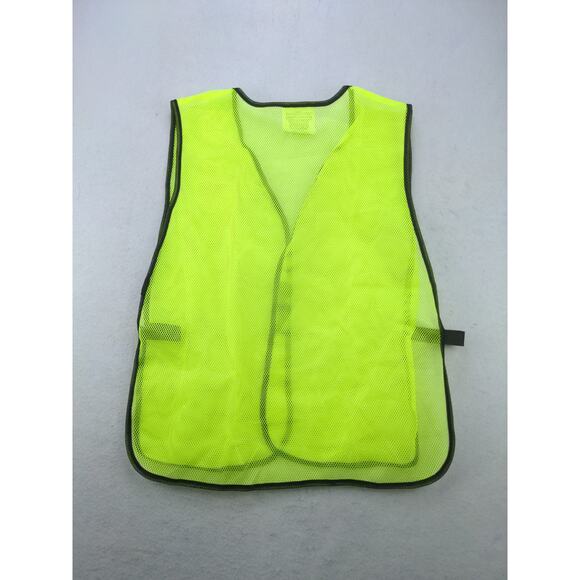Grainger Safety Vest Neon Yellow 1YAC5D Size Universal 100% Polyester - Picture 2 of 9